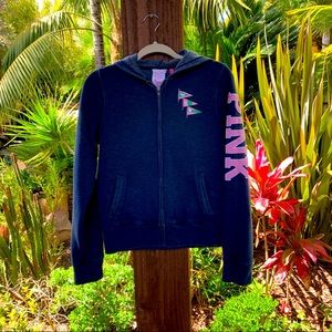 PINK Victoria’s Secret blue zipper hoodie